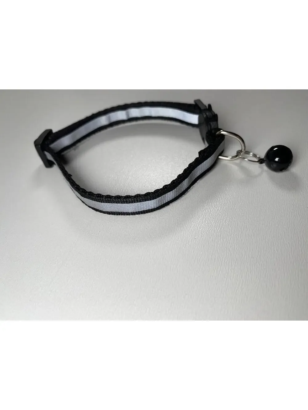 Adjustable Cat Breakaway Collar with Jingle Bell Reflective Safety Strip New